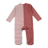 Baby-Half Striped Pajama(Red/Green)