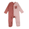 Baby-Half Striped Pajama(Red/Green)