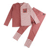 Boy/Girl-Half Striped Pajama(Red/Green)