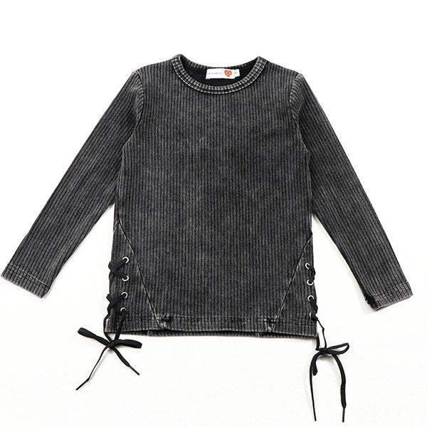 Boy - Ribbed Black Shirts