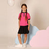 Girl - Leather Pocket Ribbed Dress