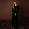 Lady-Velour Maxi with Irregular Coat(Fashion/Normal) Set