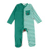 Baby-Half Striped Pajama(Red/Green)